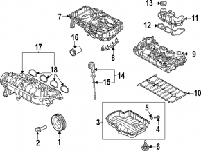 Коллектор впускной VW Jetta 22-24 1.5T