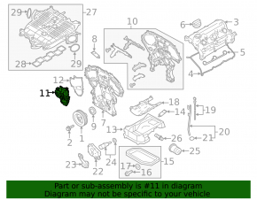 Передняя крышка ГБЦ правая Infiniti Q50 14-15 3.7 VQ37VHR