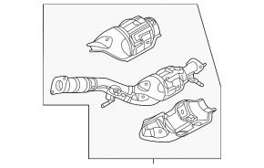 Приемная труба с катализатором Nissan Rogue 21 2.5