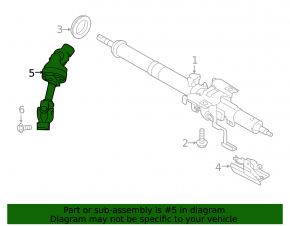 Рулевой карданчик Subaru Outback 15-19