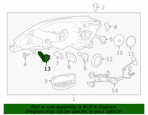Крепление фары левое Nissan Sentra 16-19 рест