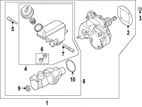 Тормозной усилитель brake booster в сборе Nissan Ariya 23-26 под автопилот