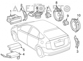 Головное устройство Toyota Prius 20 04-05