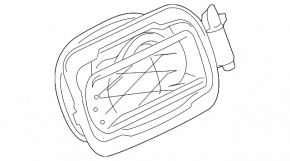 Корпус лючка бензобака BMW XM G09 23-26
