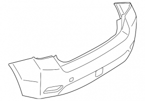 Бампер задний голый Subaru Impreza WRX GH 12-16 wagon