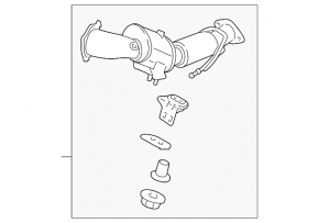 Катализатор Ford Fusion mk5 13-20 1.5T 1.6T
