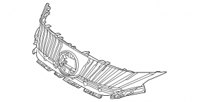 Решетка радиатора grill Toyota Venza 21-24