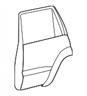 Дверь голая задняя левая Toyota Land Cruiser 16-21