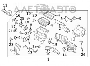 Актуатор моторчик привод печки кондиционер Subaru Forester 19-21 SK