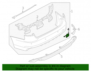 Заглушка буксировочного крюка заднего бампера Audi A4 B9 17-17