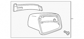 Зеркало боковое правое в сборе Mercedes W221 07-09 8+7 пинов, автозатемнение, поворотник, серебро