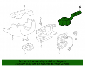 Подрулевой переключатель правый Land Rover Range Rover Velar 18-22