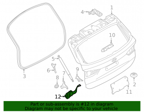 Привод актуатор замка двери багажника BMW X1 F48 16-22