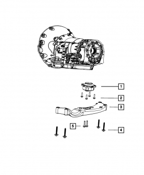 Подушка АКПП Chrysler 300 11-21 AWD