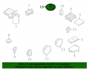 Сабвуфер Audi Q3 8U 15-18 Bose