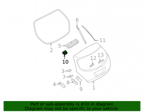 Петля двери багажника правая Nissan Murano z50 03-07