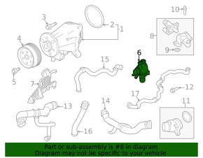 Корпус термостата в сборе Land Rover Discovery 17-20 3.0d