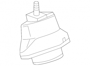 Подушка двигателя левая Cadillac ATS 13-19 2.0 2.5 rwd