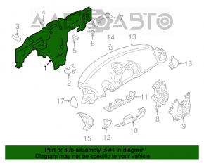 Труба подторпедная усиление Mini Cooper Countryman R60 10-16