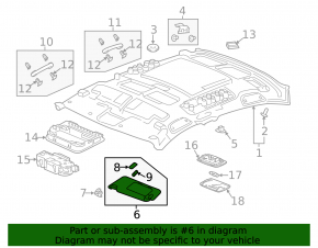 Козырек левый Honda Insight 19-22 серый
