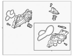 Помпа водяна VW Jetta 19-21 1.4T