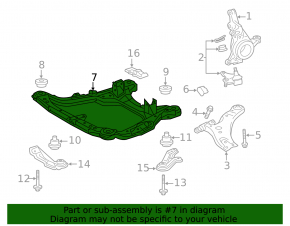 Подрамник передний Toyota Highlander 08-13 hybrid