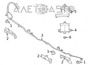Кронштейн датчика сліпих зон правий Subaru Outback 20-23