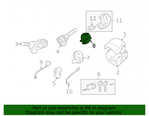 Датчик угла поворота руля Lexus RX400h 06-09