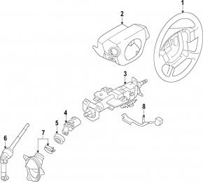 Кермо голе Nissan Murano z52 21-21 гума чорна