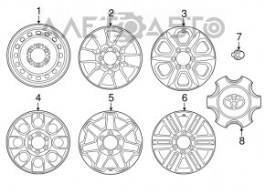 Гайка колесная d21 M12x1.5 Lexus GX470