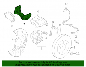 Скоба суппорта передняя левая Buick Encore 18-22