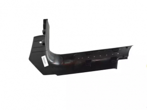 Накладка порога передняя левая Jeep Cherokee KL 16-21 черная с хромом, царапины, потерта