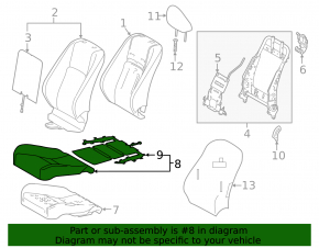 Пассажирское сидение Lexus IS 14-20 с airbag, электро, кожа серая