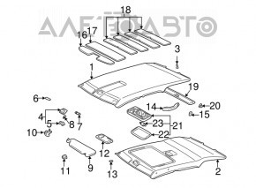 Козырек левый Lexus RX300 98-00