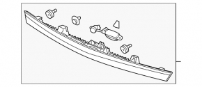 Молдинг двері багажника Acura MDX 14-20