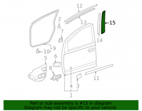 Накладка двери боковая передняя правая Toyota Prius 20 04-09