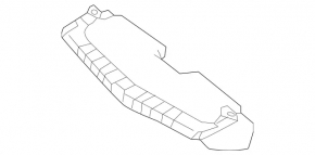 Дефлектор радиатора верхній Mercedes GL-class X166 13-16 AMG pkg, off road pkg