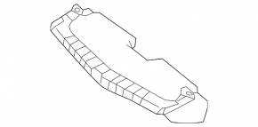 Дефлектор радиатора верхній Mercedes GL-class X166 13-16 AMG pkg, off road pkg