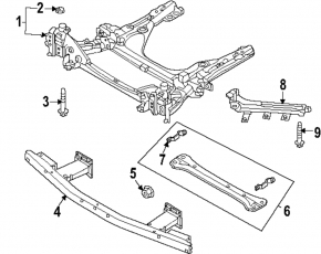 Распорка переднего подрамника Mazda CX-90 24-26