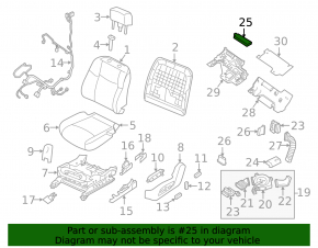 Power Seat Control Module Assembly Nissan Murano z52 15-18