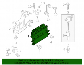 Блок ECU компьютер двигателя Ford Fusion mk5 13-16 2.5