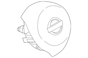 Подушка безопасности airbag в руль водительская Nissan Rogue Sport 17-20