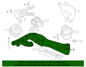 Опора кпп BMW X3 G01 18-19 2.0T AWD