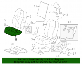 Водительское сидение Honda CRZ 11-12 без airbag