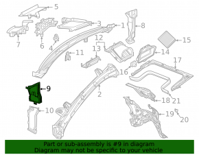 Водосток решетки дворников правый Mercedes W167 GLE 350 450 20-26