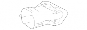 Насадка глушника права Mercedes S-class W222 14-17 AMG pkg, хром