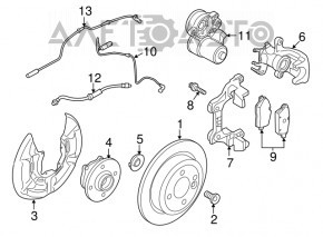 Датчик ABS задний левый BMW X2 F39 18-19