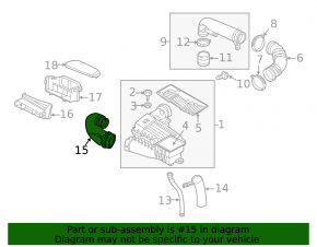 Воздуховод фильтр-коллектор VW Beetle 12-19 1.8T