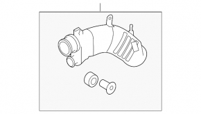 Воздуховод на мотор длинный Mazda3 MPS 09-13