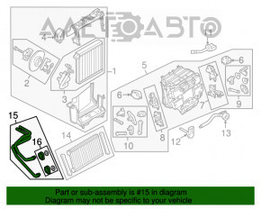 Патрубок системи охолодження Audi Q7 16-19 3.0T пластик